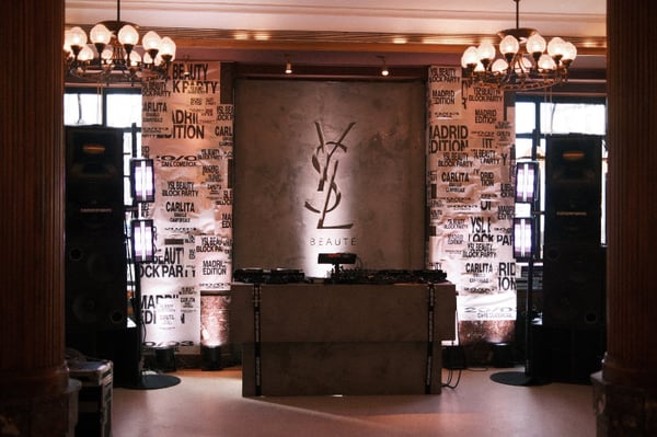 Producción técnica para la YSL Beauty Block Party Madrid