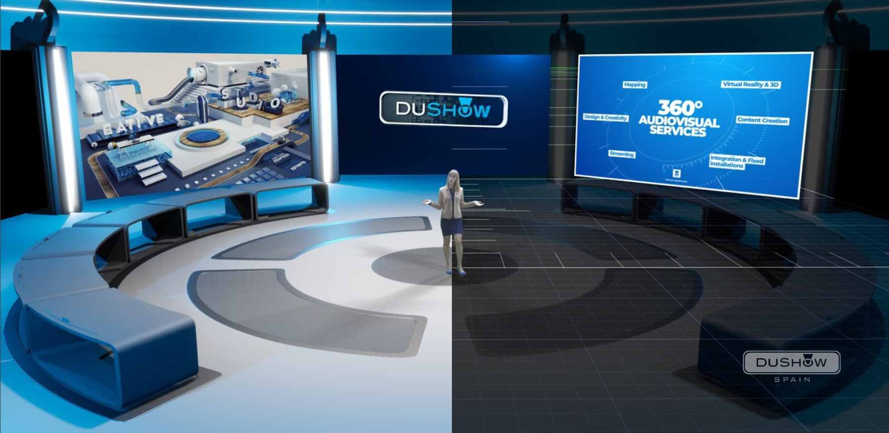 Equipo y material audiovisual para eventos virtuales