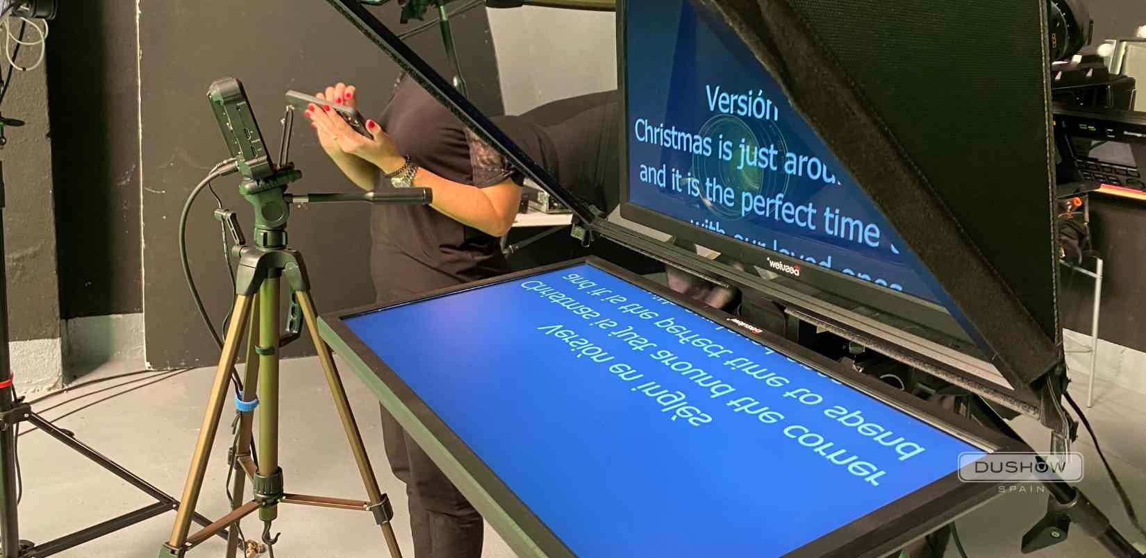 Qué es un teleprónter o autocue: 6 consejos para optimizar su uso en tu evento