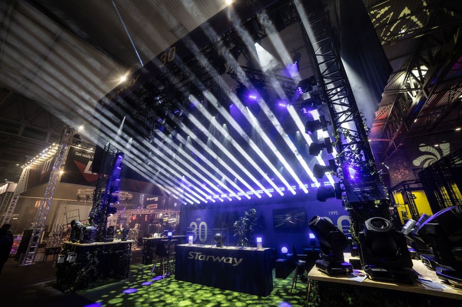 Iluminación y Rigging para el Stand de Starway en ISE 2025