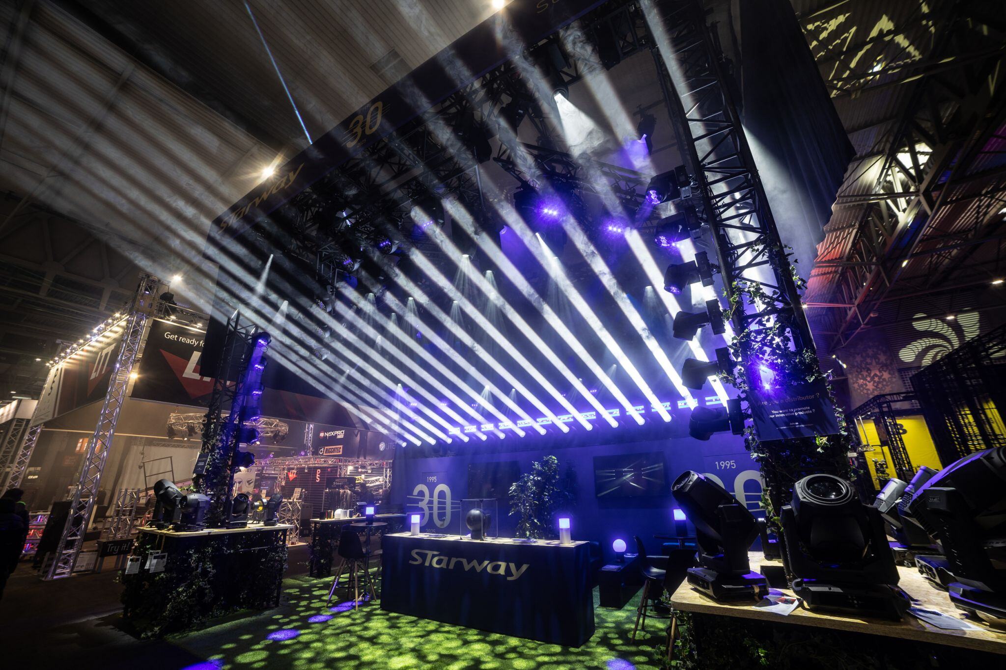 Lighting and Rigging for Starway's Stand at ISE 2025